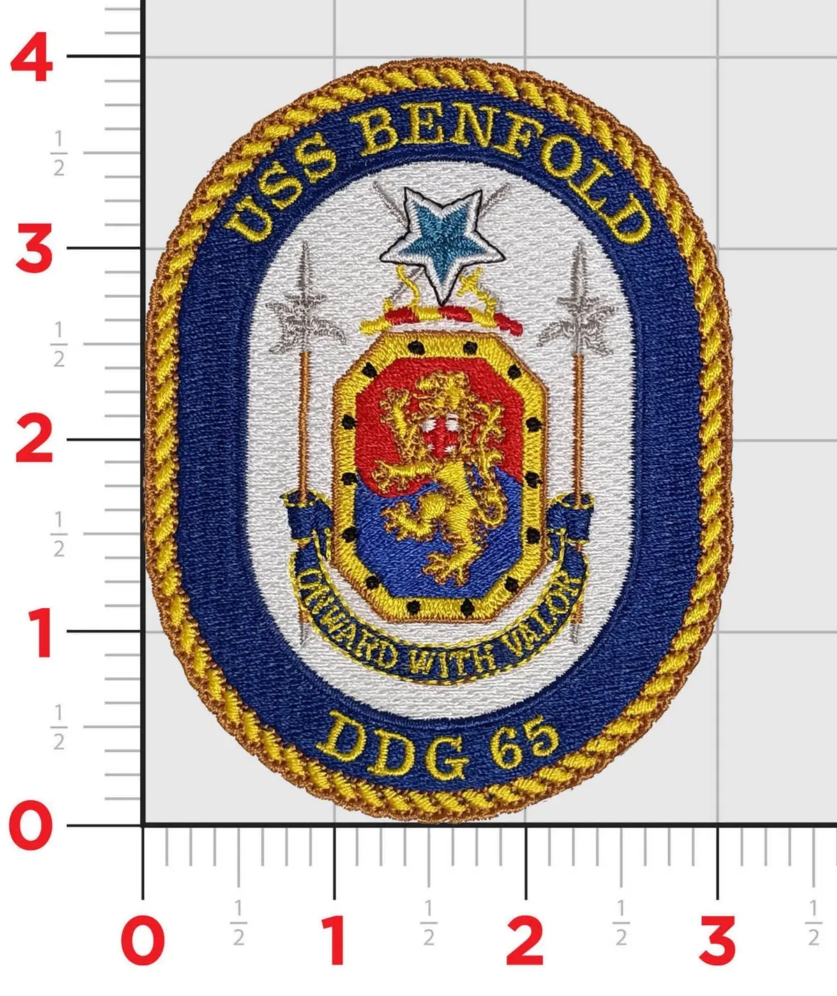 Officially Licensed Uss Benfold Ddg-65 Patch 1