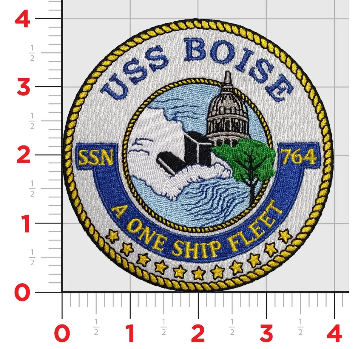 Officially Licensed Uss Boise Ssn-764 Patch 1