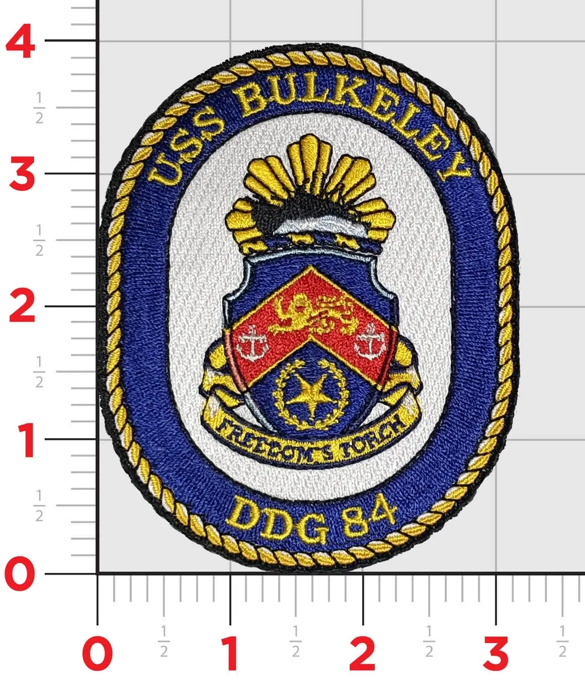 Officially Licensed Uss Bulkeley Ddg-84 Patch 1