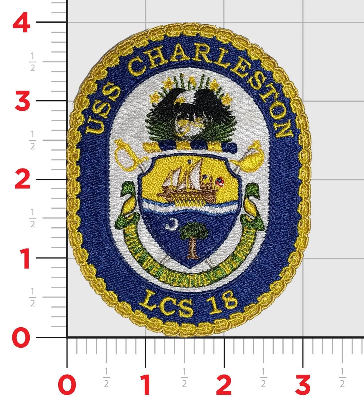 Officially Licensed Uss Charleston Lcs-18 Patch 1