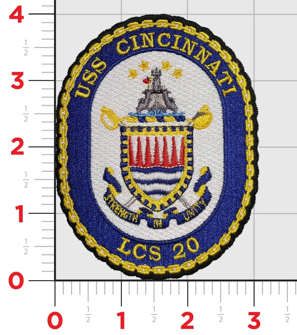 Officially Licensed Uss Cincinnati Lcs-20 Patch 1