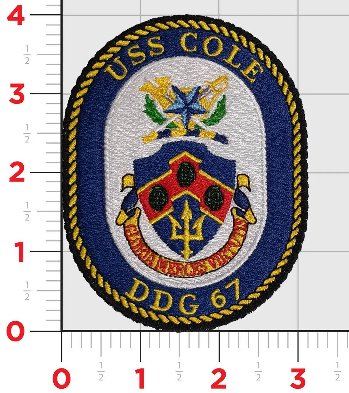 Officially Licensed Uss Cole Ddg-67 Patch 1
