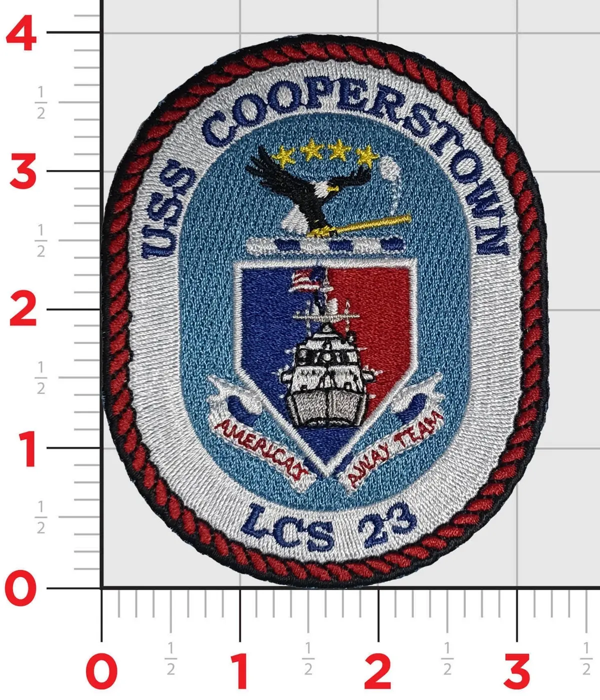 Officially Licensed Uss Cooperstown Lcs-23 Patch 1