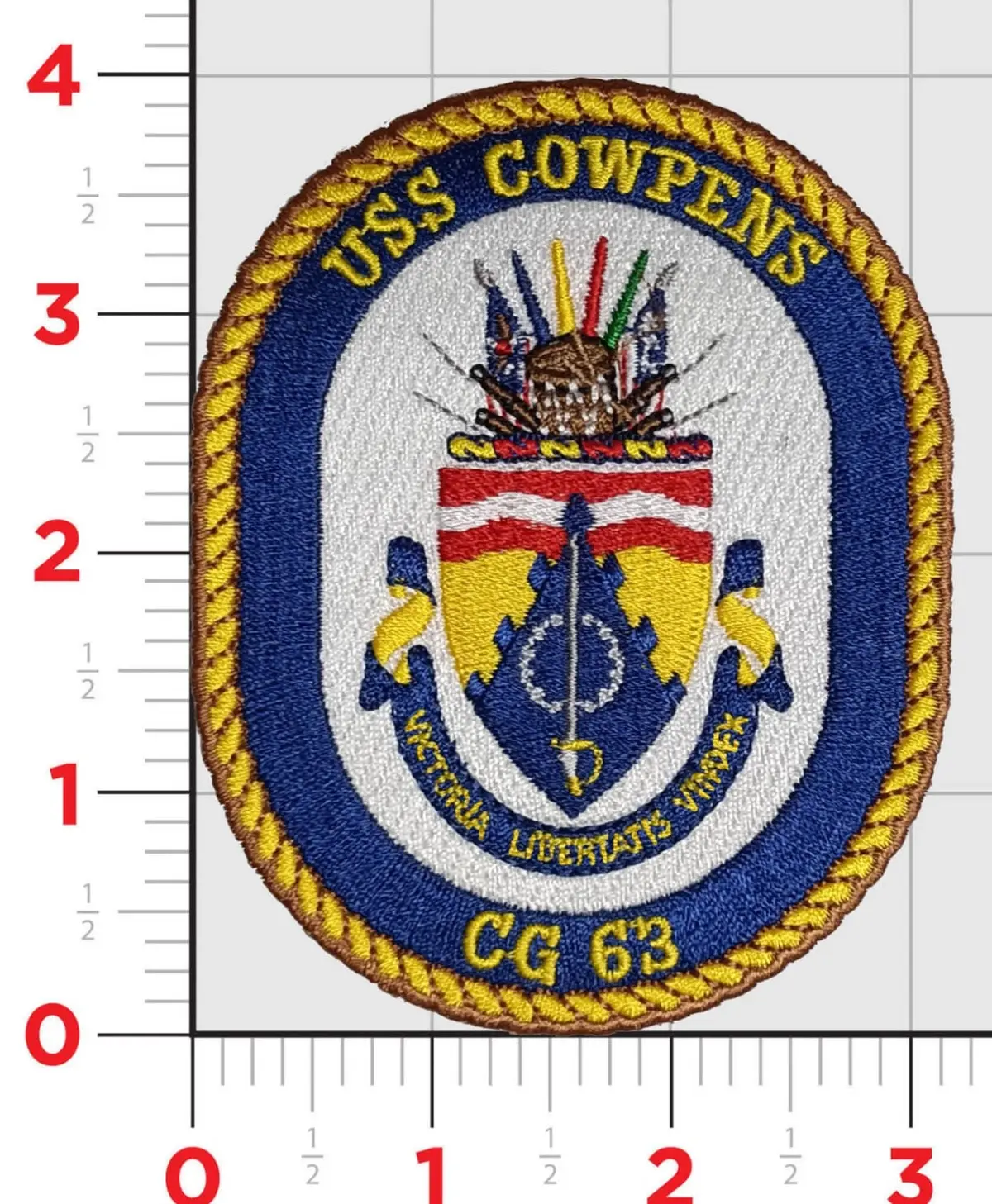 Officially Licensed Uss Cowpens Cg-63 Patch 1