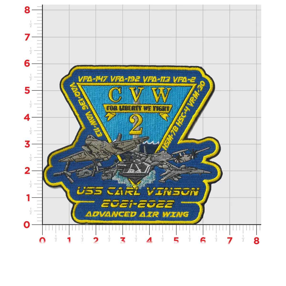 Official Uss Carl Vinson 2021-22 Cruise Patch 1