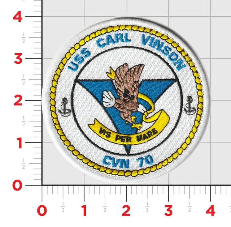 Officially Licensed Us Navy Uss Carl Vinson Cvn-70 Patch (Vinson) 1