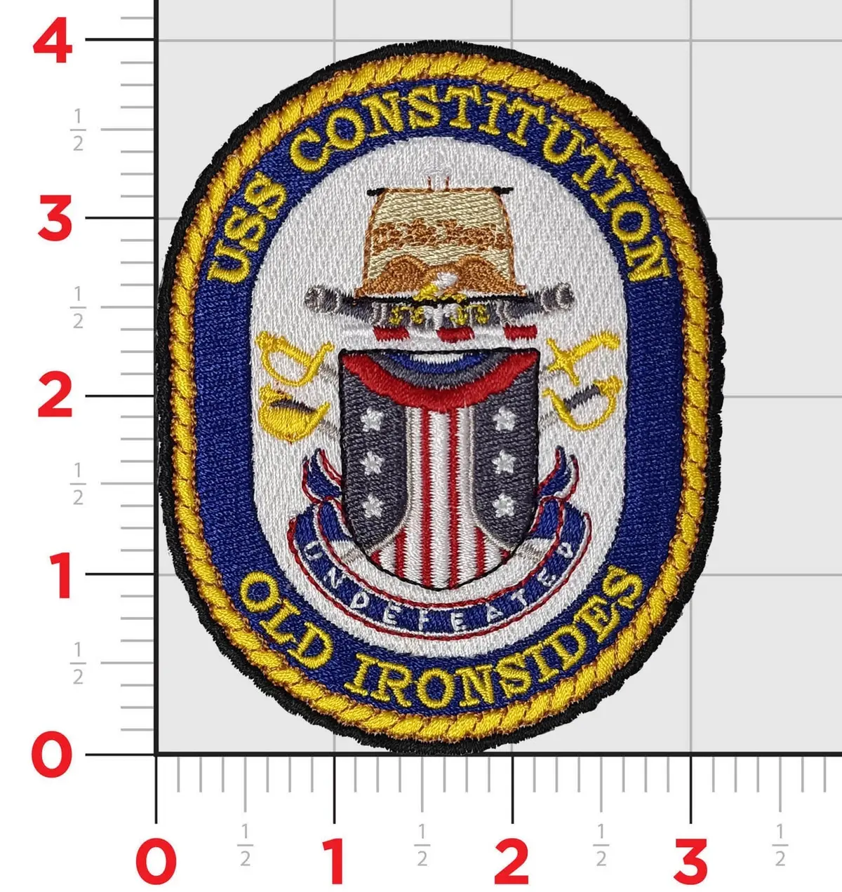 Officially Licensed Uss Constitution Old Ironsides Patch 1