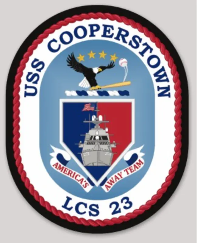 Officially Licensed Us Navy Uss Cooperstown Lcs-23 Sticker 1
