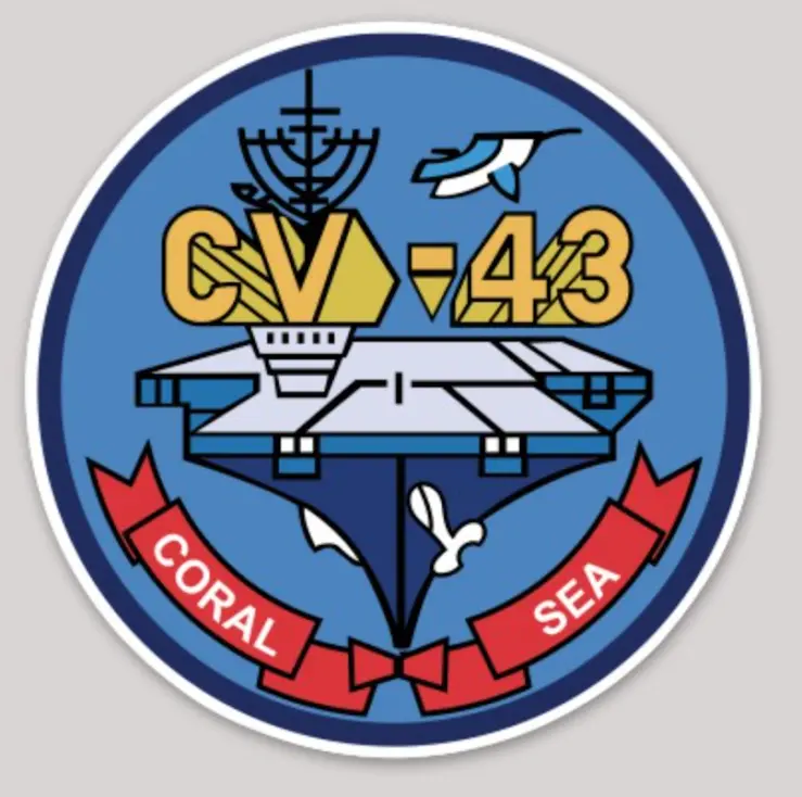 Uss Coral Sea Cv-43 Sticker 1