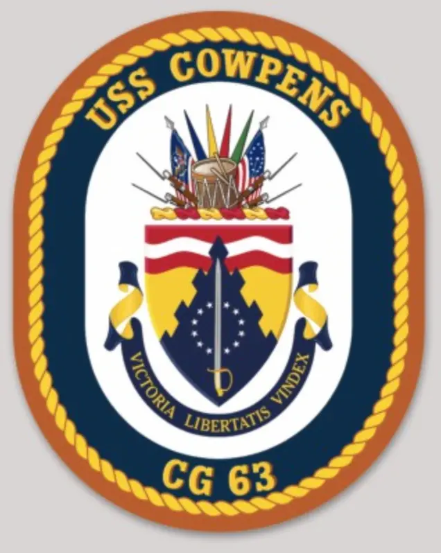 Officially Licensed  Us Navy Uss Cowpens Cg-63 Sticker 1