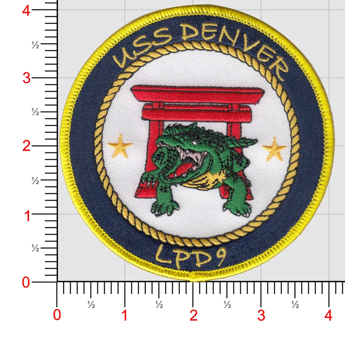 Officially Licensed Us Navy Uss Denver Lpd-9 Patch 1
