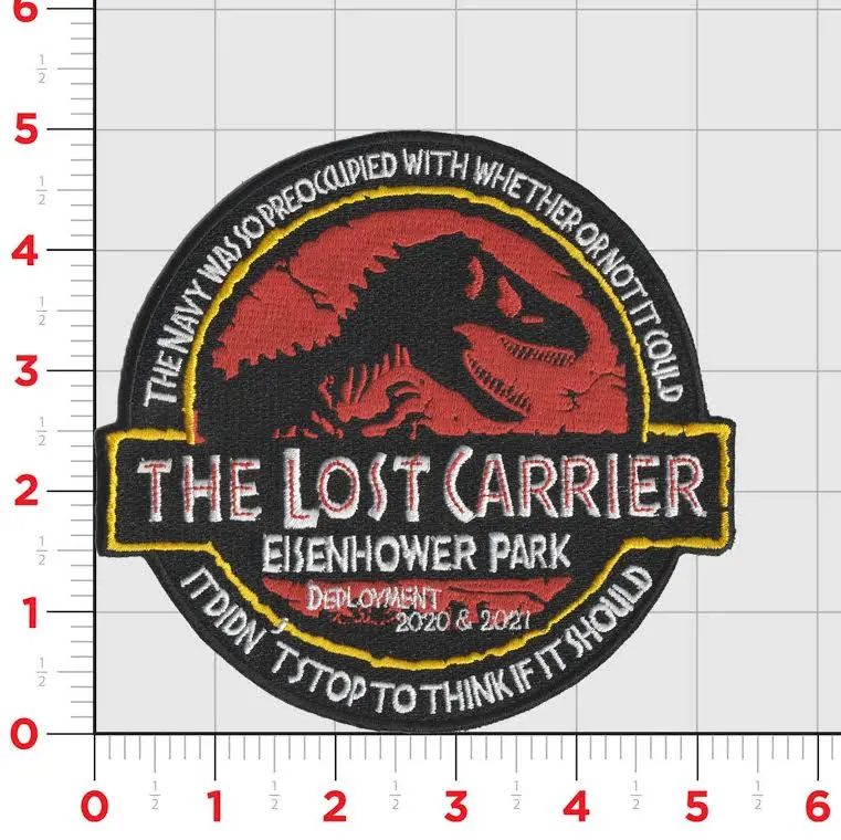 Uss Eisenhower Cnn-69 Lost Carrier 2021 Cruise Patch 1