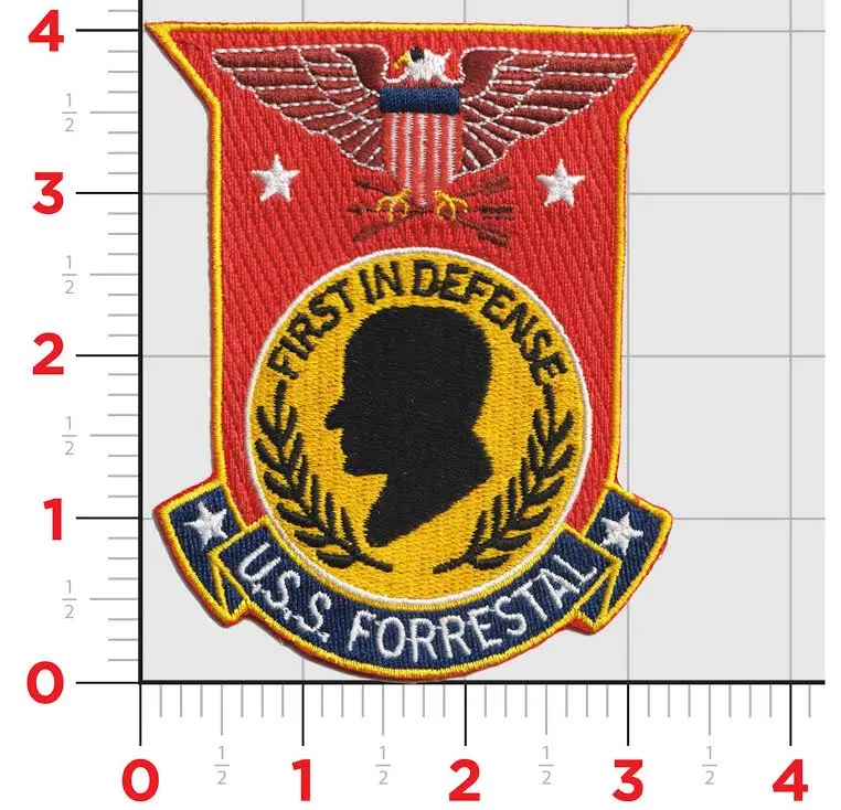 Officially Licensed Us Navy Uss Forrestal Cv-59 Patch 1