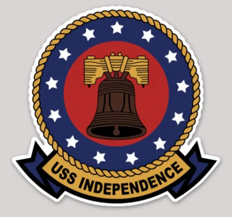 Uss Independence Cv-62 Sticker 1