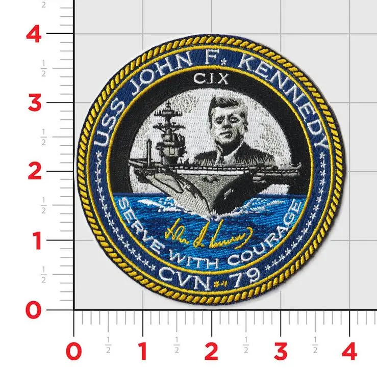 Officially Licensed Us Navy Uss John F Kennedy Cvn-79 Patch 1
