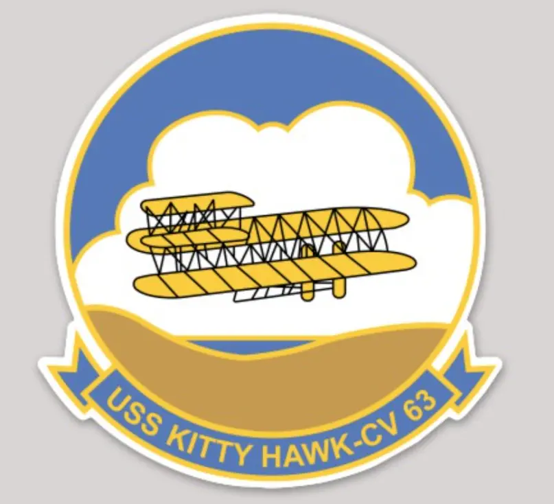 Uss Kitty Hawk Cv-63 Sticker 1