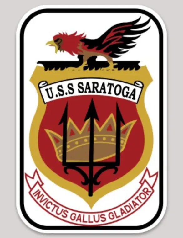Uss Saratoga Sticker Cv-3/Cv-60 Sticker 1
