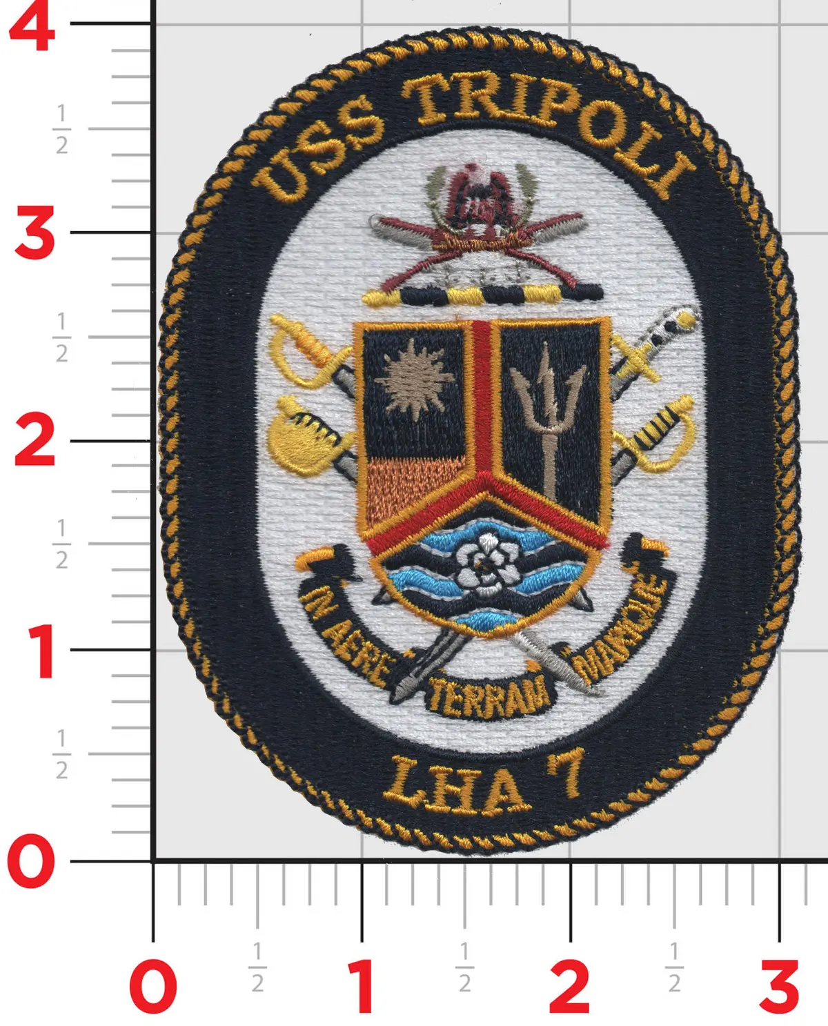 Officially Licensed Us Navy Uss Tripoli Lha-7 Patch 1