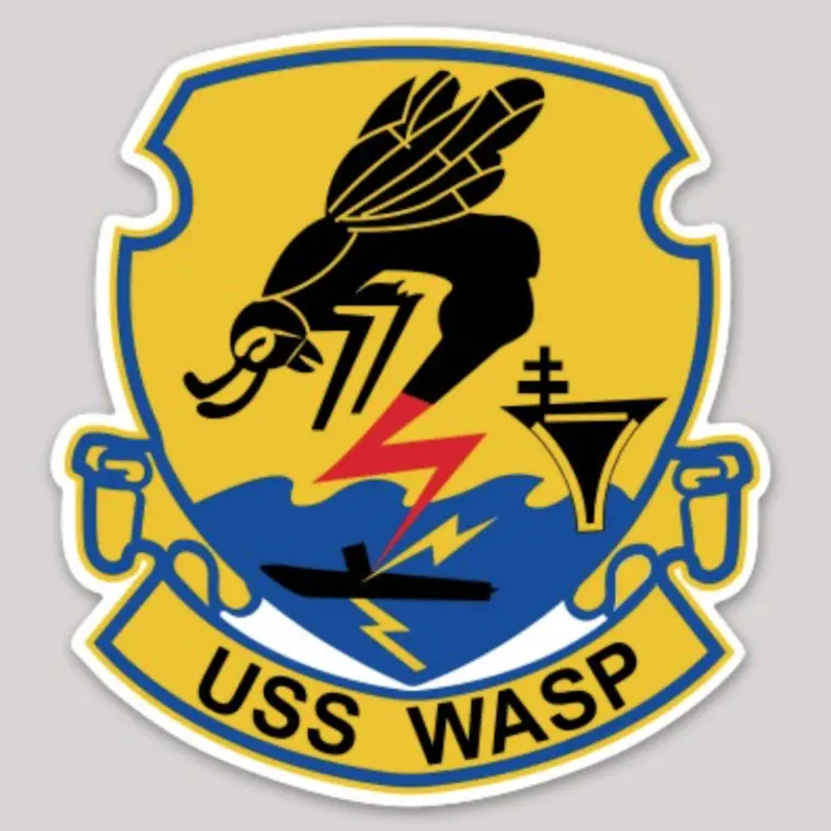 Officially Licensed Us Navy Uss Wasp Sticker 1