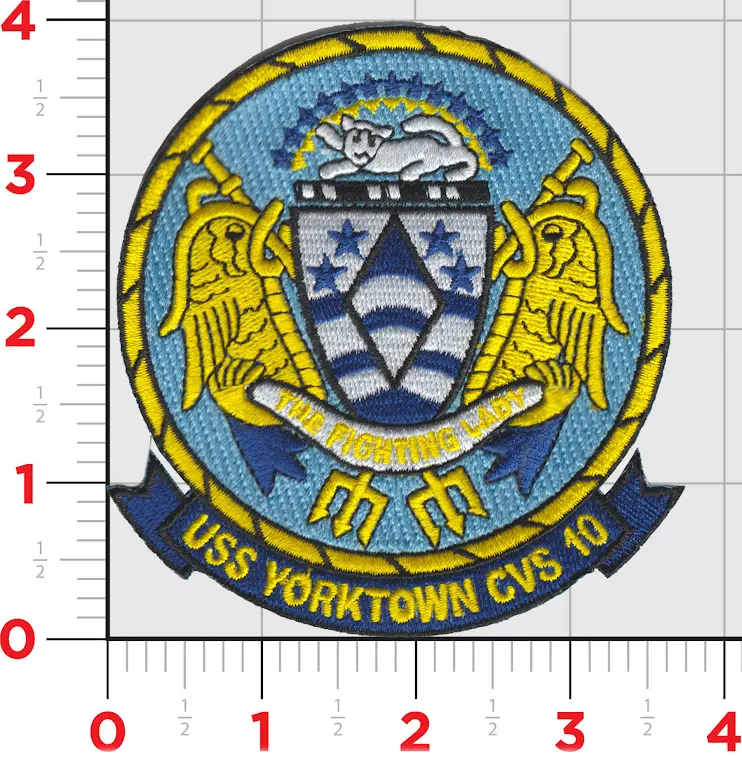 Officially Licensed Us Navy Uss Yorktown Cvs-10 Patch 1