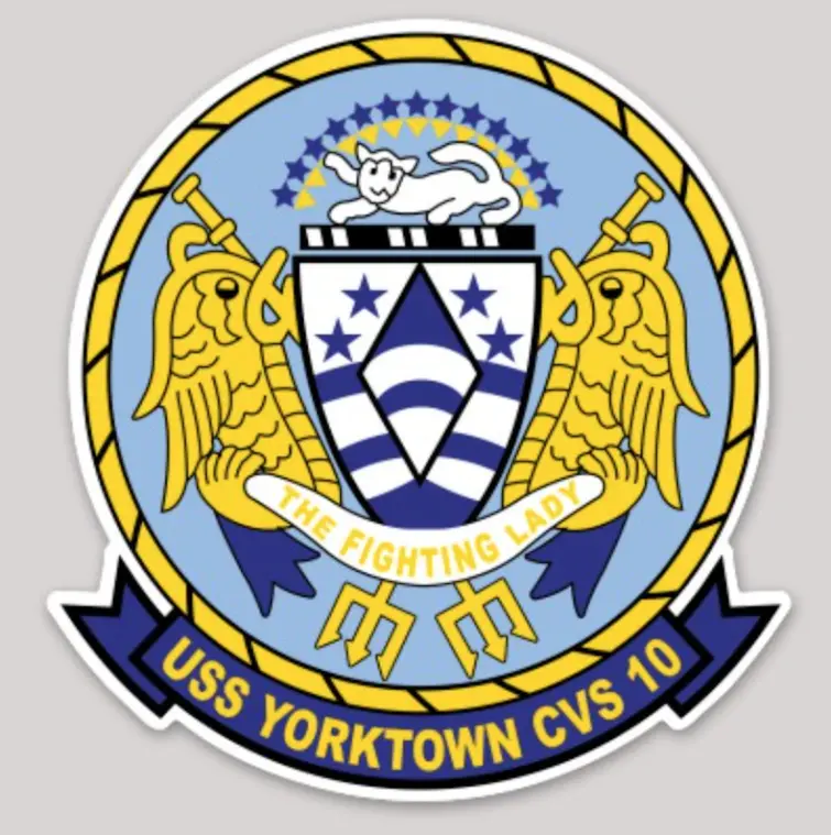 Uss Yorktown Cvs-10 Sticker 1