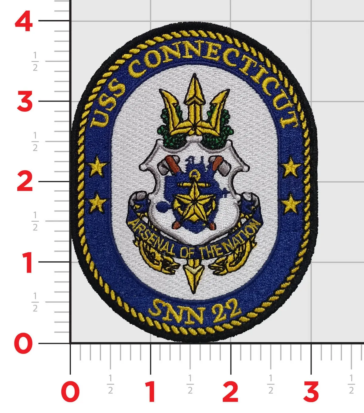 Officially Licensed Uss Connecticut Snn-22 Patch 1