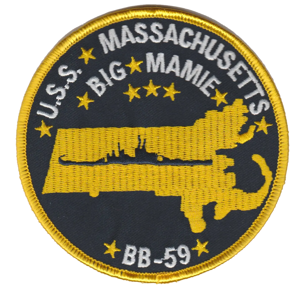 Uss Massachusetts Bb-59 Patch 1