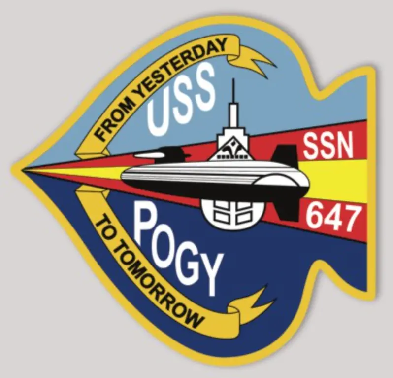 Officially Licensed Us Navy Uss Pogy Ssn-647 From Yesterday To Tomorrow Sticker 1