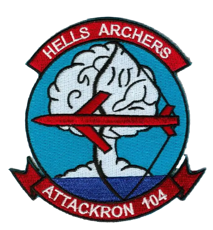 Officially Licensed Us Navy Va-104 Hells Archers Patch 1