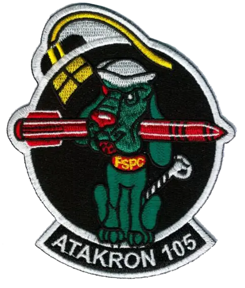 Officially Licensed Us Navy  Va-105 Mad Dogs Patch 1