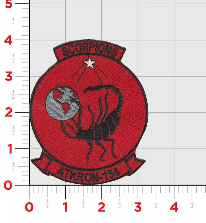 Officially Licensed Us Navy Va-134 Scorpions Patch 1