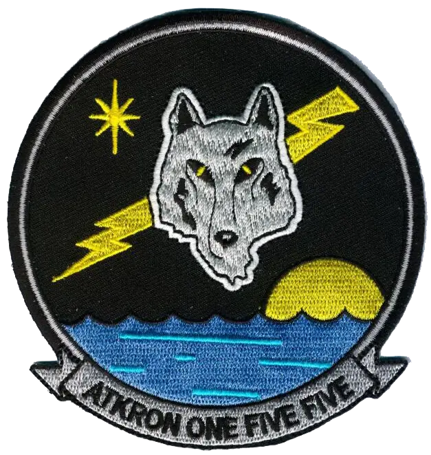 Officially Licensed Navy Va-155 Silver Foxes Patch 1