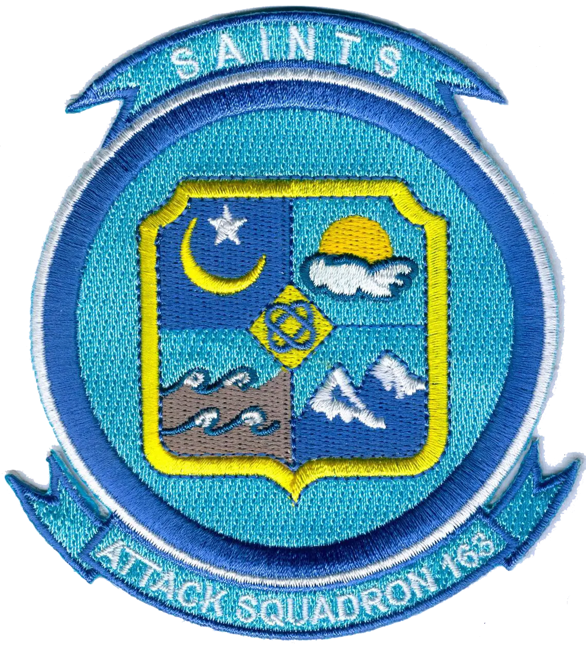Officially Licensed Us Navy Va-163 Saints Patch 1