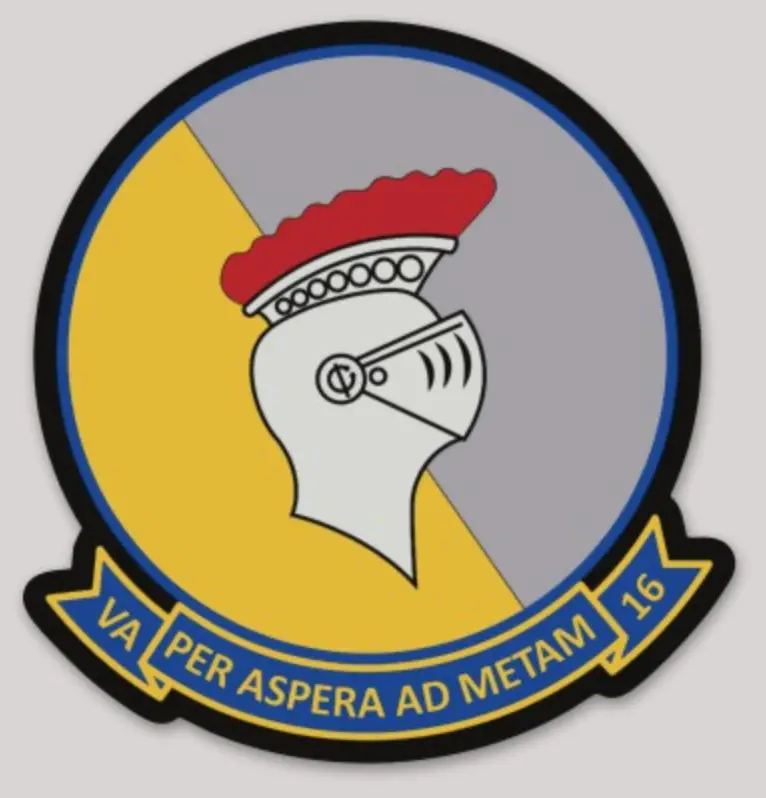 Officially Licensed Us Navy Va-16 Atkron Knights Stickers 1