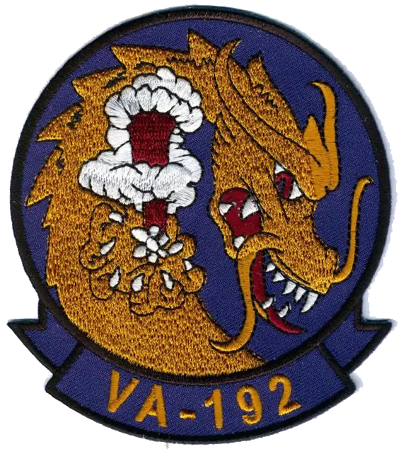 Officially Licensed Us Navy Va-192 Golden Dragons Patch 1