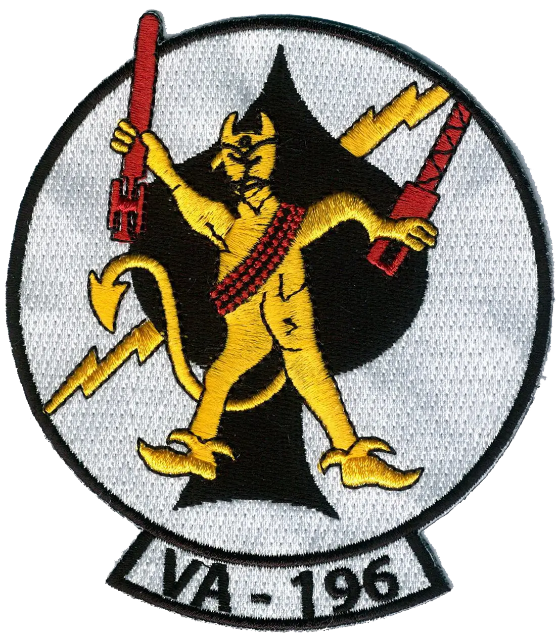 Officially Licensed Us Navy Va-196 Main Battery Squadron Patch 1