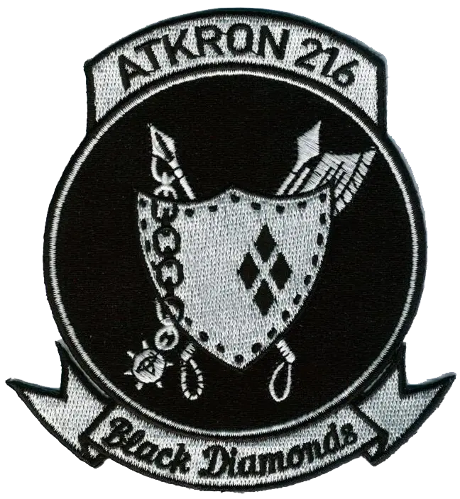 Officially Licensed Us Navy Va-216 Black Diamonds Patch 1