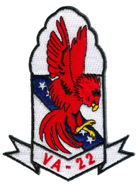 Officially Licensed Us Navy Va-22 Fighting Red Cocks Patch 1