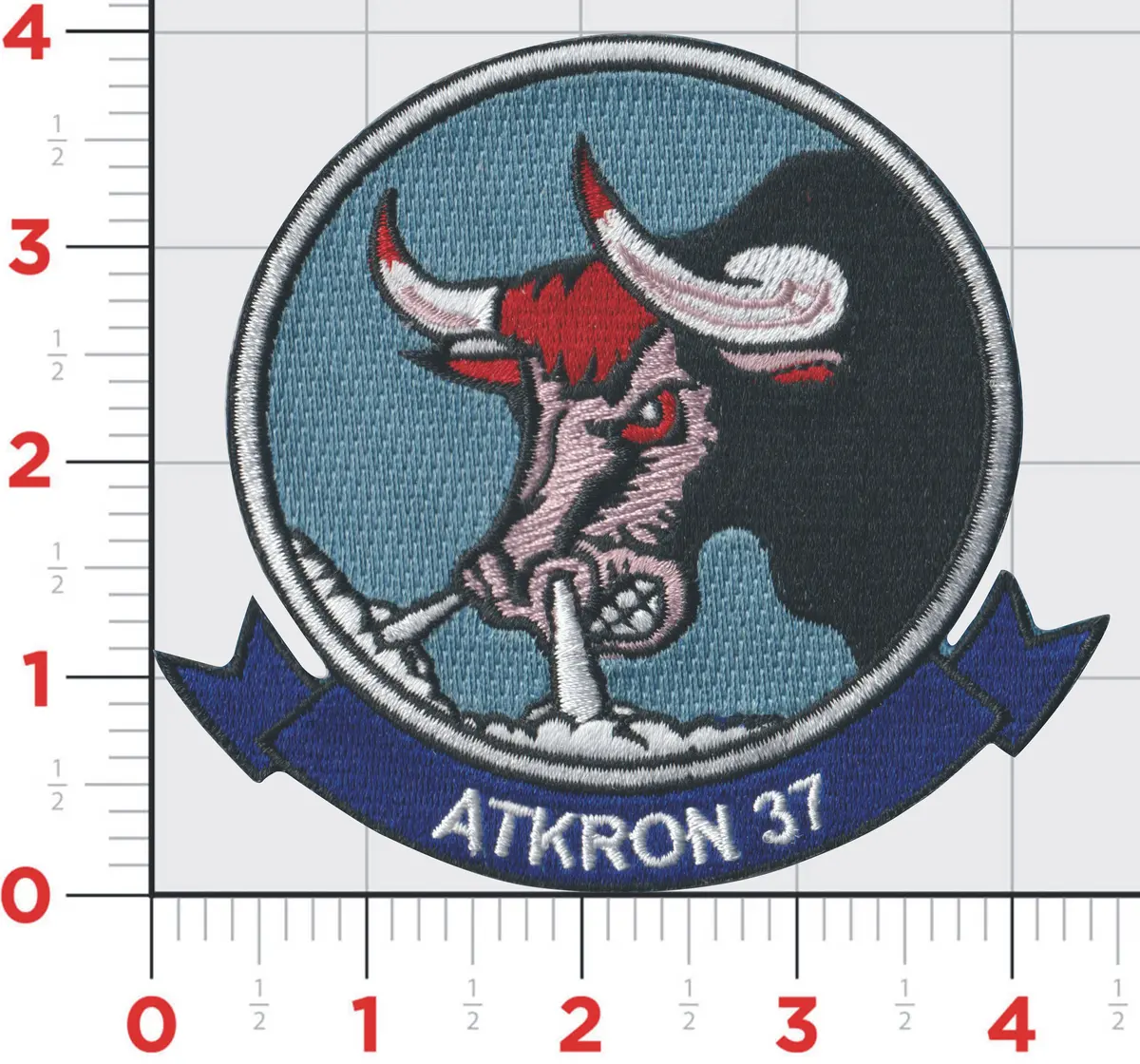 Officially Licensed Us Navy Va-37 Bulls Patch 1