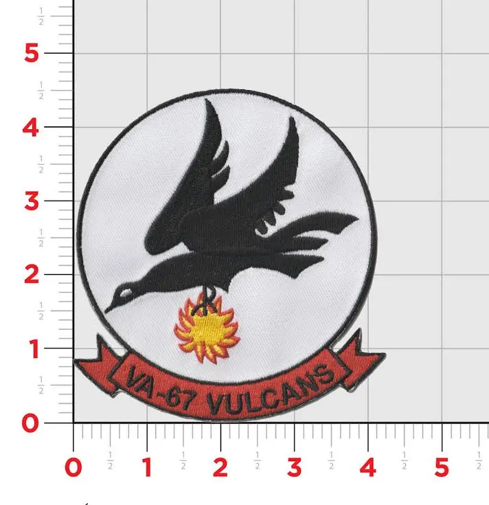 Officially Licensed Us Navy Va-67 Vulcans Patch 1