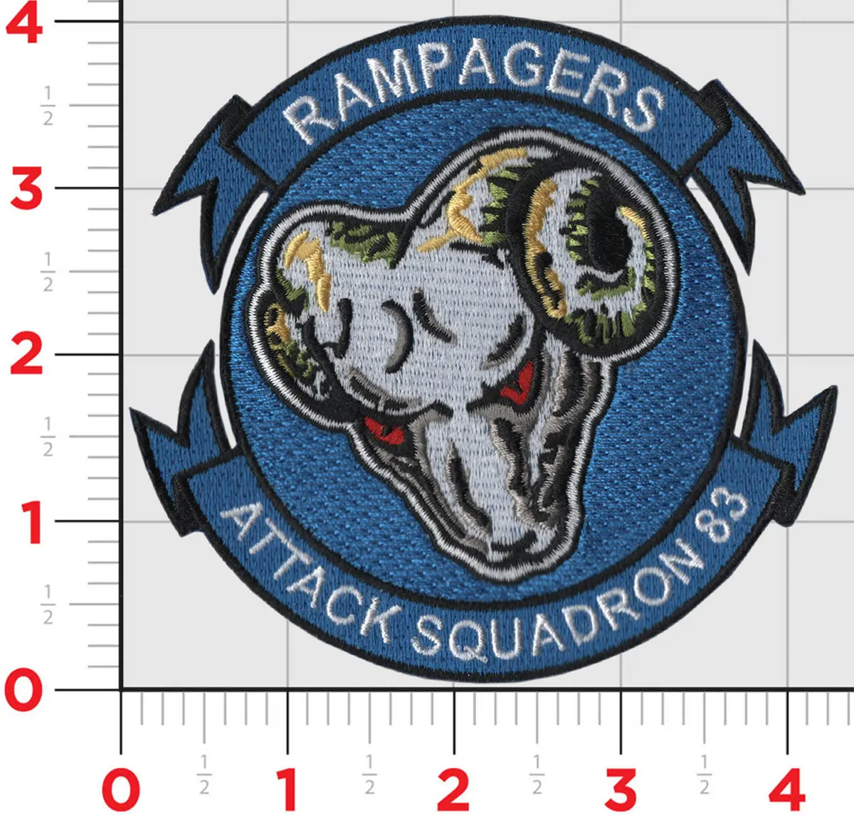 Officially Licensed Us Navy Va-83 Rampagers Patch 1