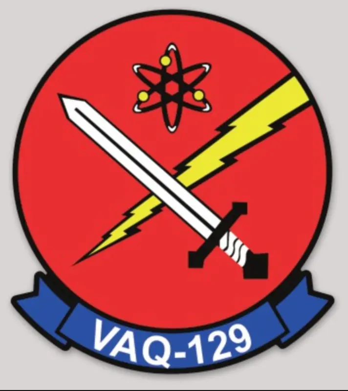 Officially Licensed Us Navy Vaq-129 Vikings Sticker 1