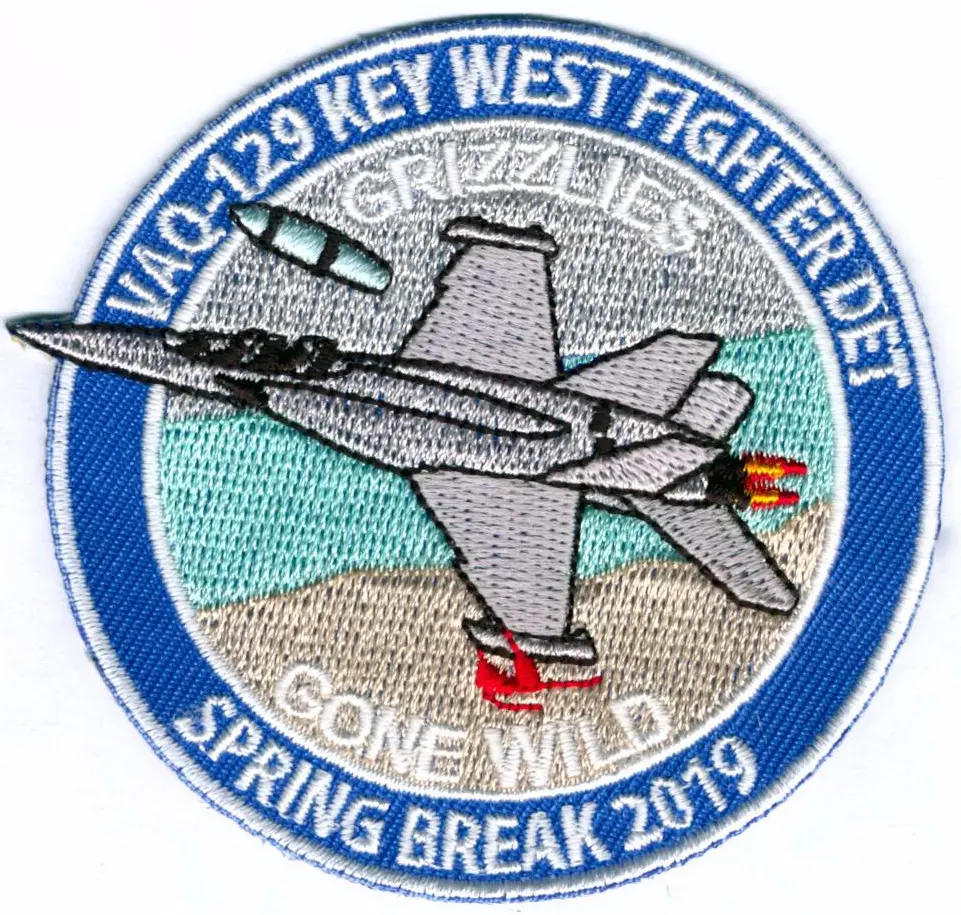 Us Navy Vaq-129 Grizzlies Key West Det Patch 1