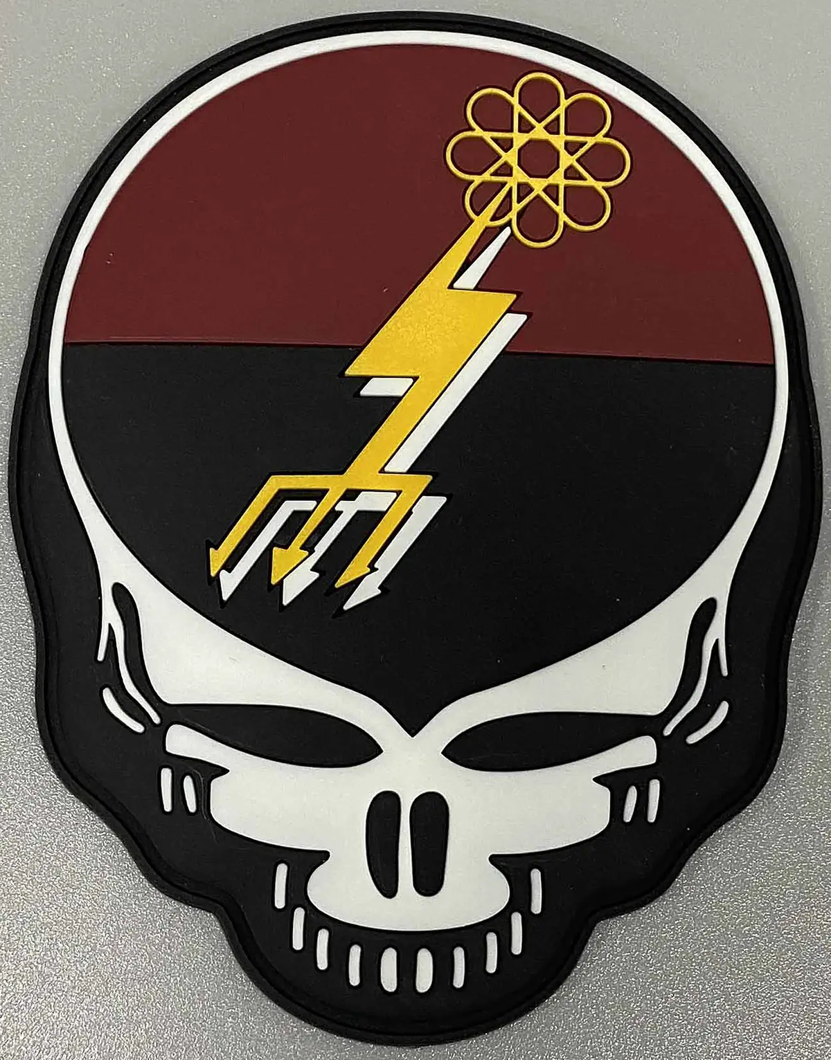 Official Vaq-133 Dead Head Pvc Glow Squadron Patch 1