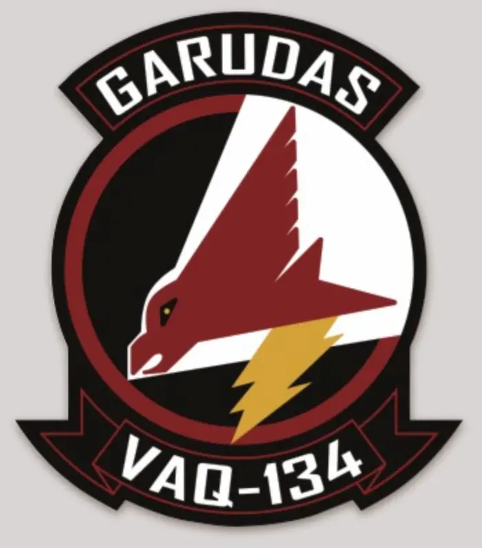 Officially Licensed Us Navy Vaq-134 Garudas Squadron Sticker 1