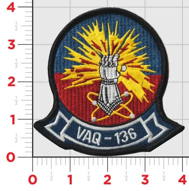 Officially Licensed Us Navy Vaq-136 Gauntlets Squadron Patch 1