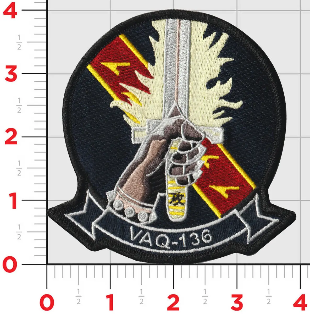 Officially Licensed Us Navy Vaq-136 Gauntlets Squadron Patch 1