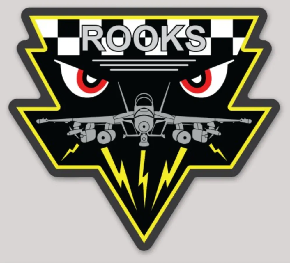 Official Vaq-137 Rooks Ea-18 Growler Sticker 1