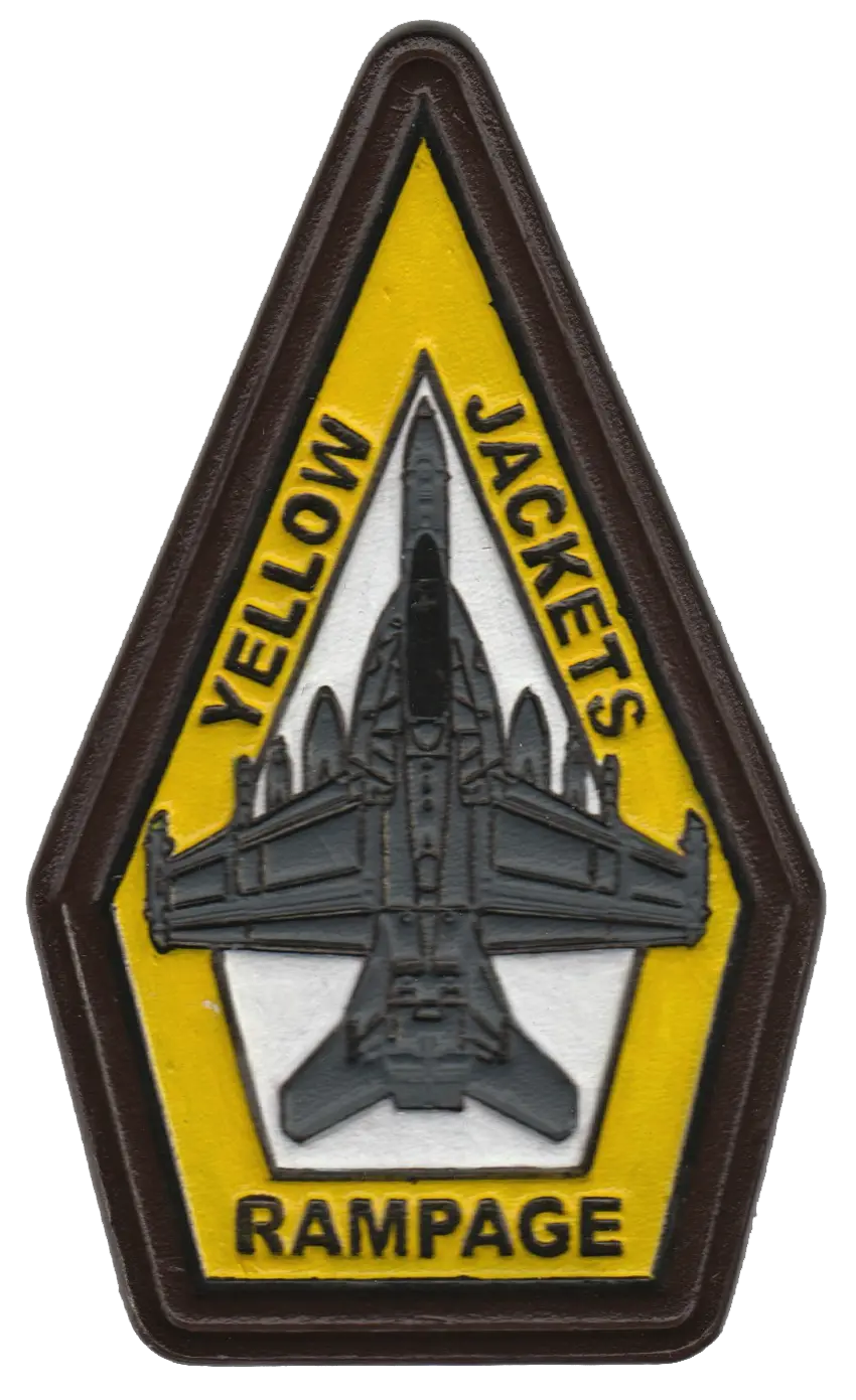 Official Vaq-138 Yellow Jackets Ea-18G Leather Patches 2