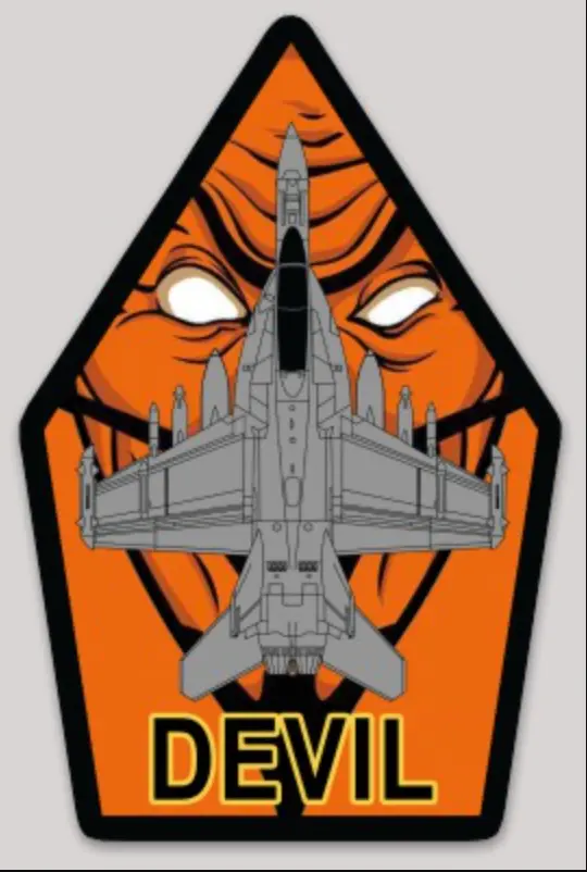 Official Vaq-144 Main Battery Coffin Ea-18G Squadron Sticker 1